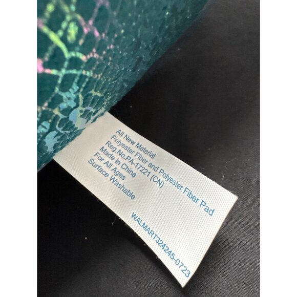 Large 20-Inch Blue Dragon Metallic Plush Toy With Red Ribbon By Walmart - Picture 5 of 8